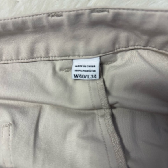 FootJoy Men’s Performance Knit Golf Pants Stone Khaki Size 40x34 Style 29018 - Picture 7 of 10